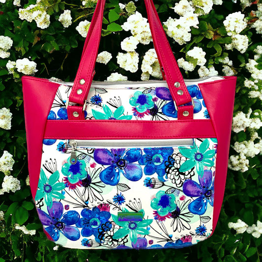 Dark Pink Flower Handbag