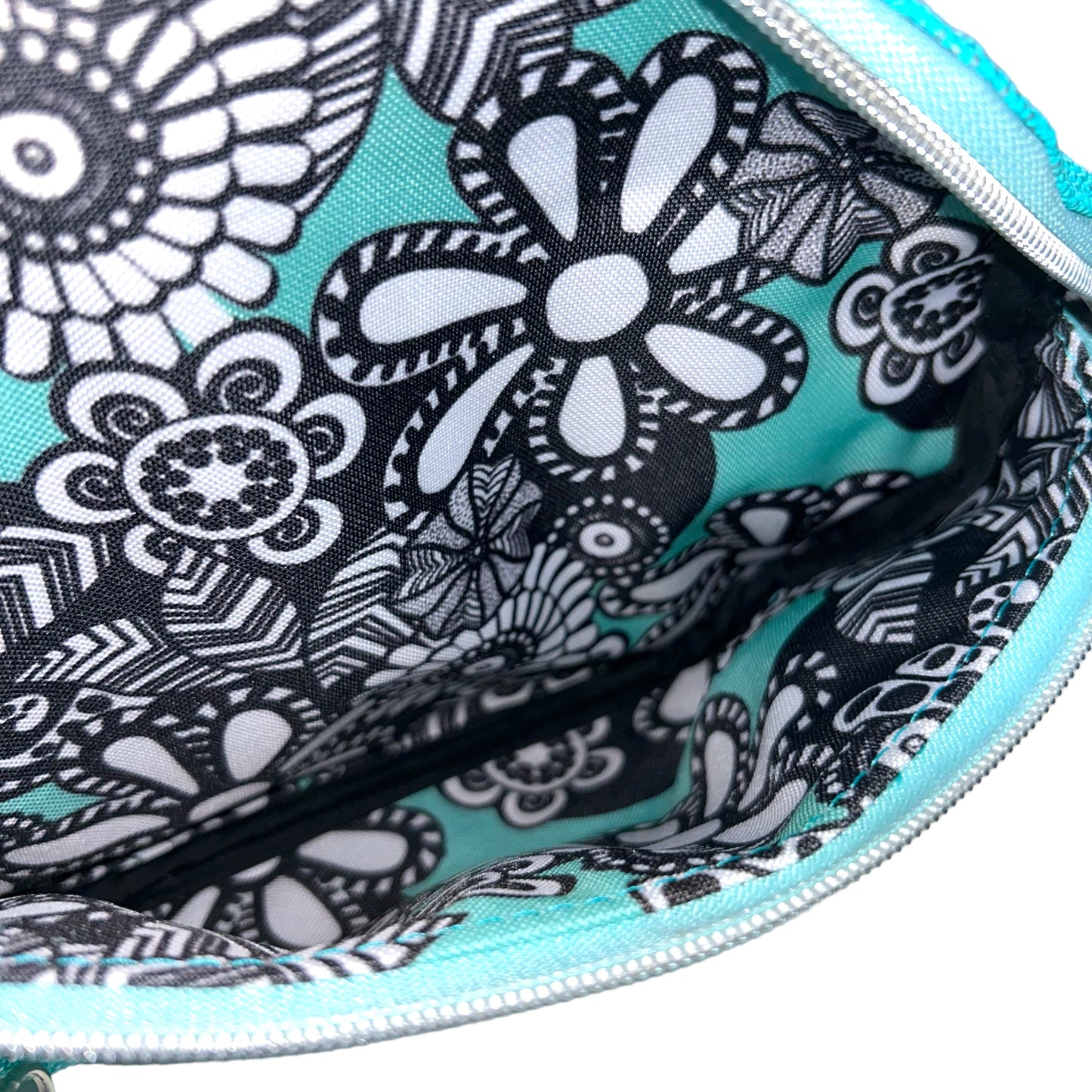 Turquoise Blue Textured Hip Sling Bag
