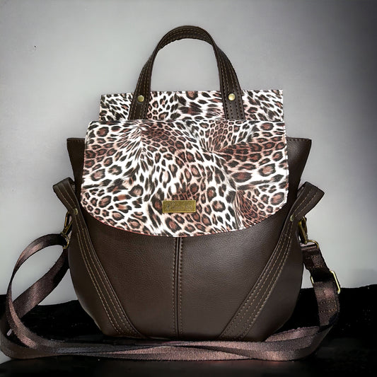 Cheetah and Brown Welkin Bag