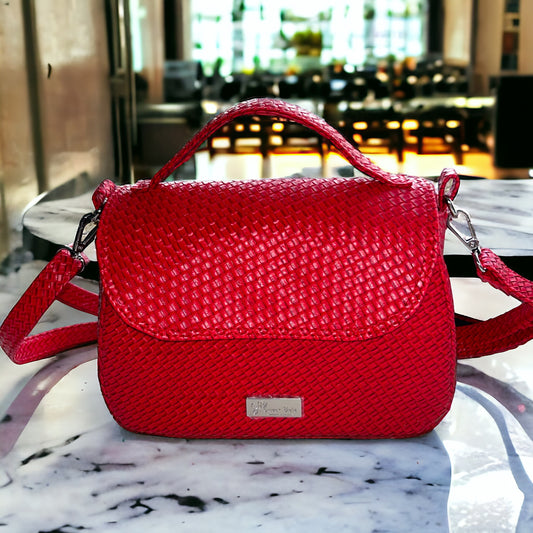 Red Weave Bag