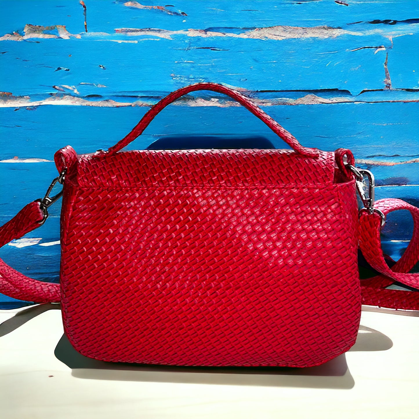 Red Weave Bag