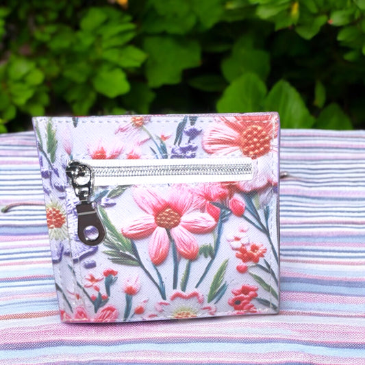 Pink Flowers Essential Wallet
