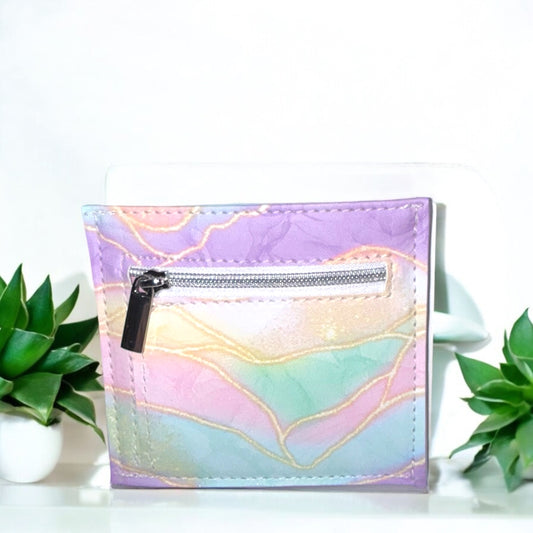 Lilac Gold Marbing Essential Wallet