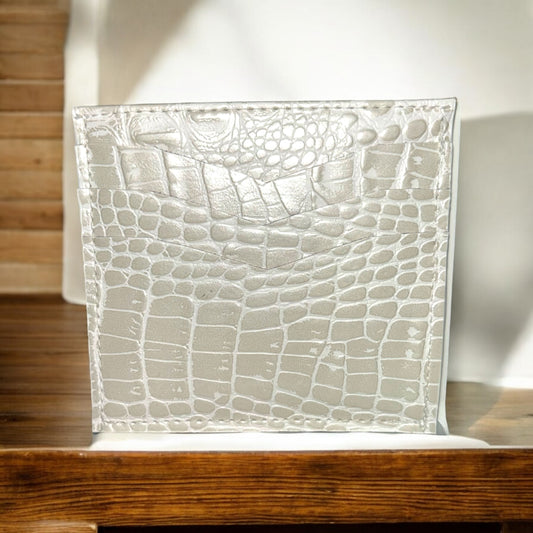 Ivory Croc Essential Wallet