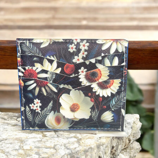 White Flowers Essential Wallet