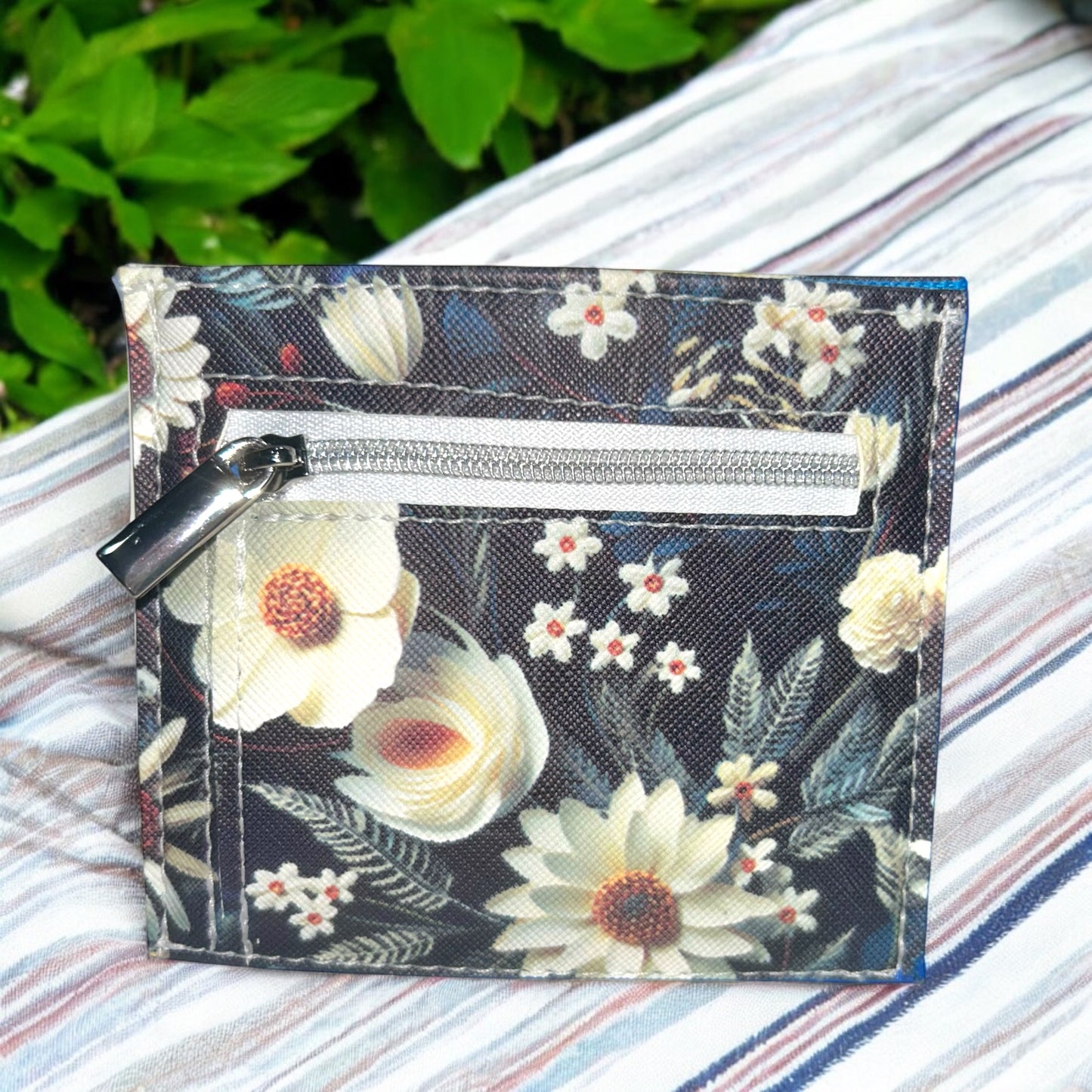 White Flowers Essential Wallet