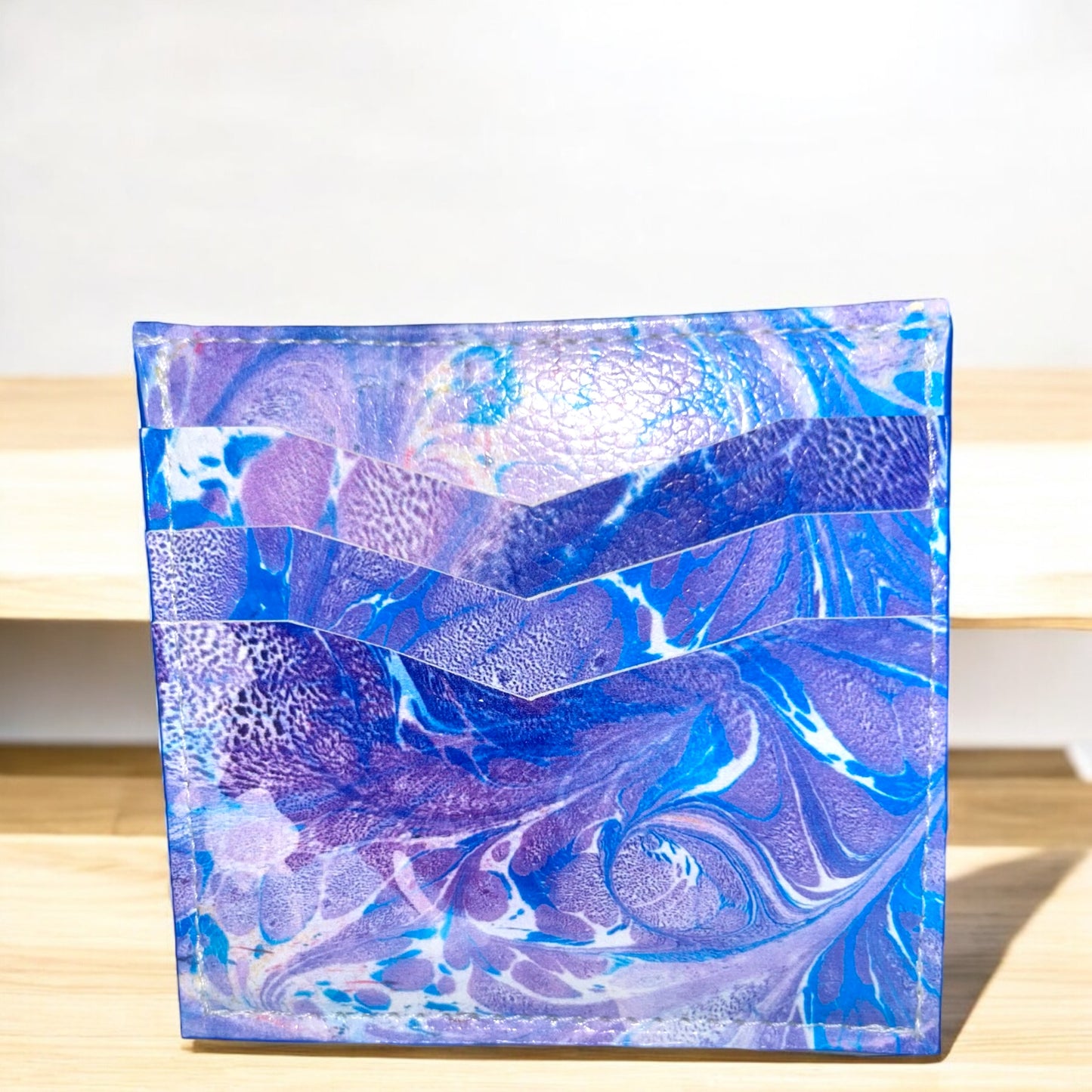 Blue and Purple Swirls Essential Wallet