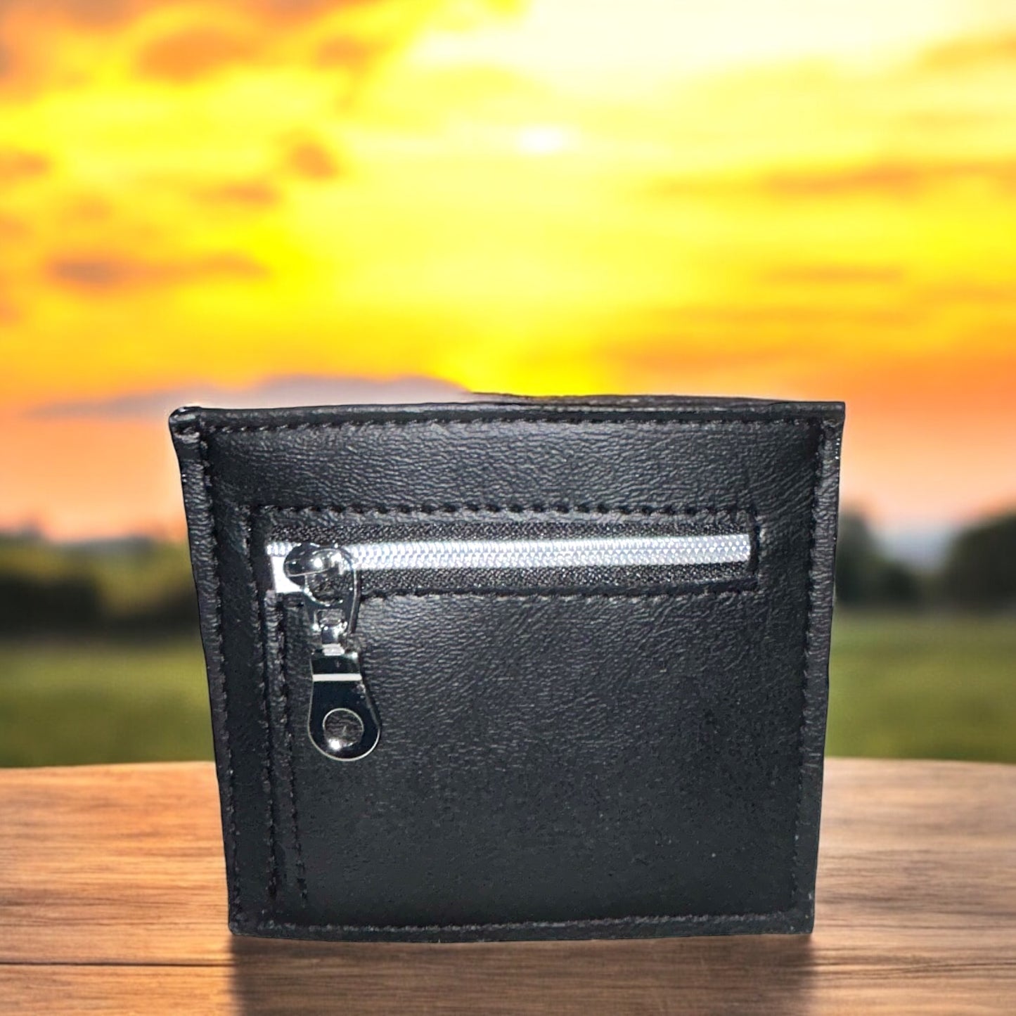 Black and White Swirls Essential Wallet