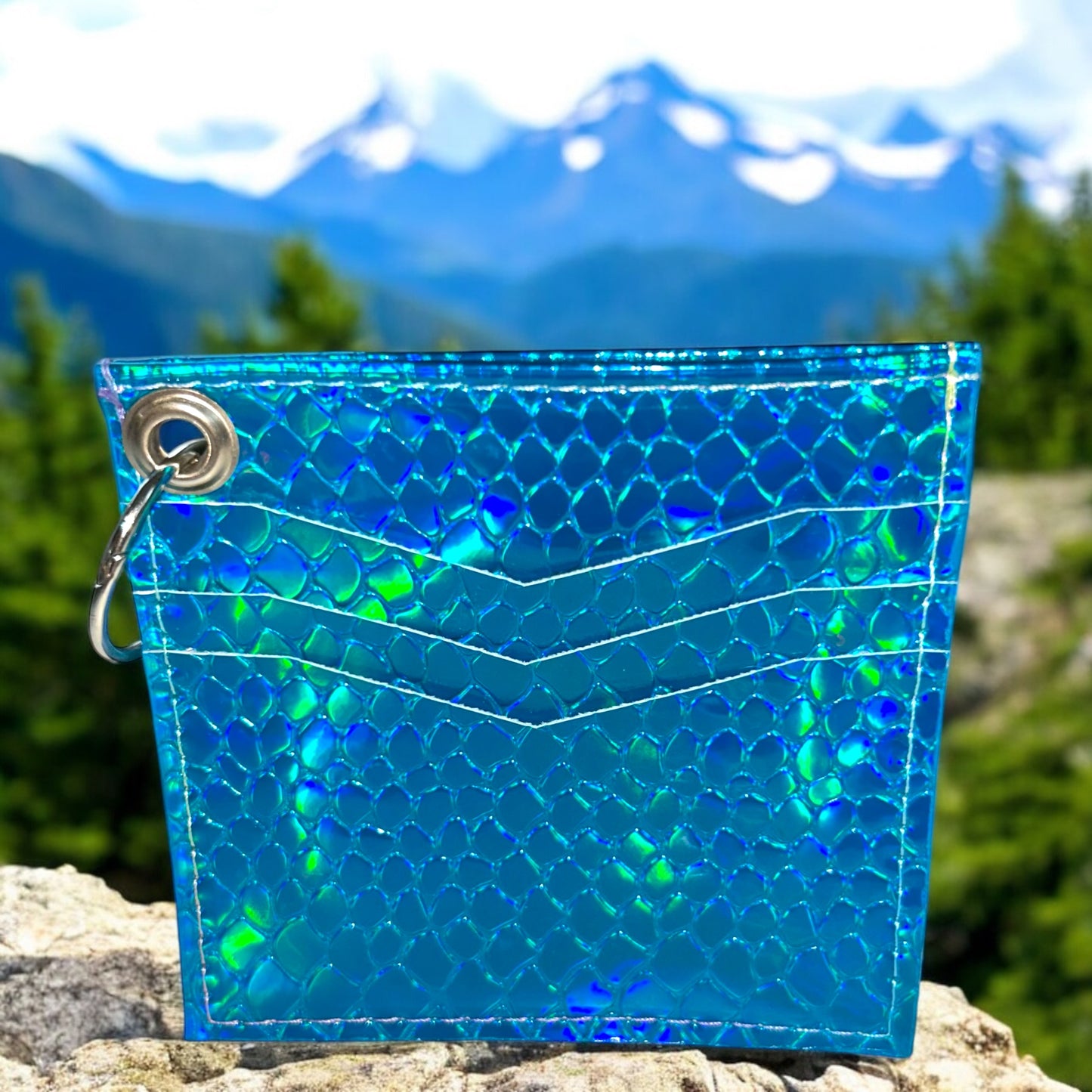 Metallic Blue Green Essential Wallet