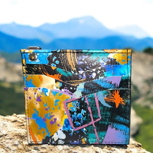 Lavender Abstract Print Essential Wallet