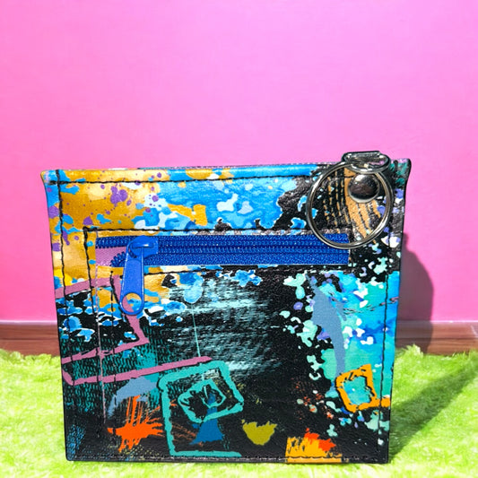 Lavender Abstract Print Essential Wallet