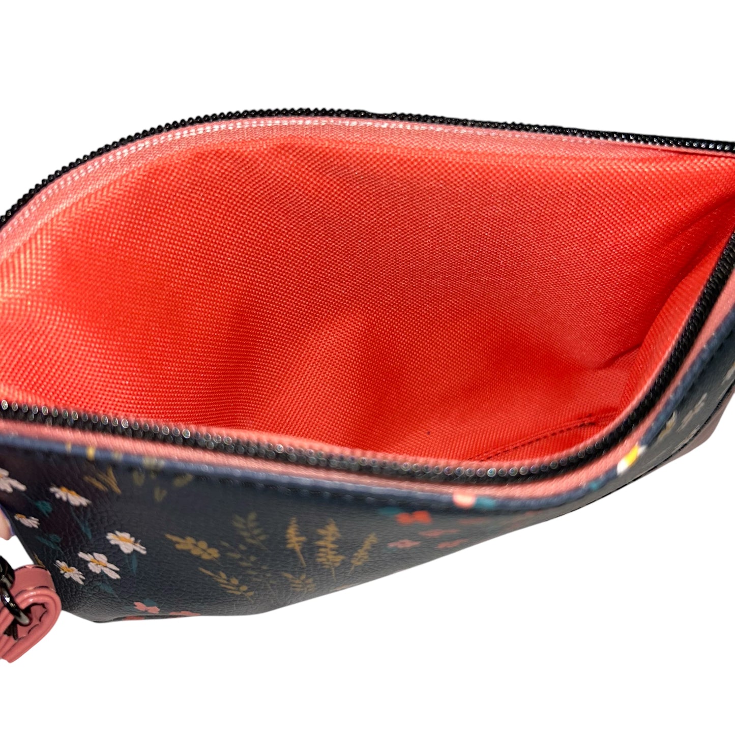 Salmon and Meadow Handcrafted Wristlet