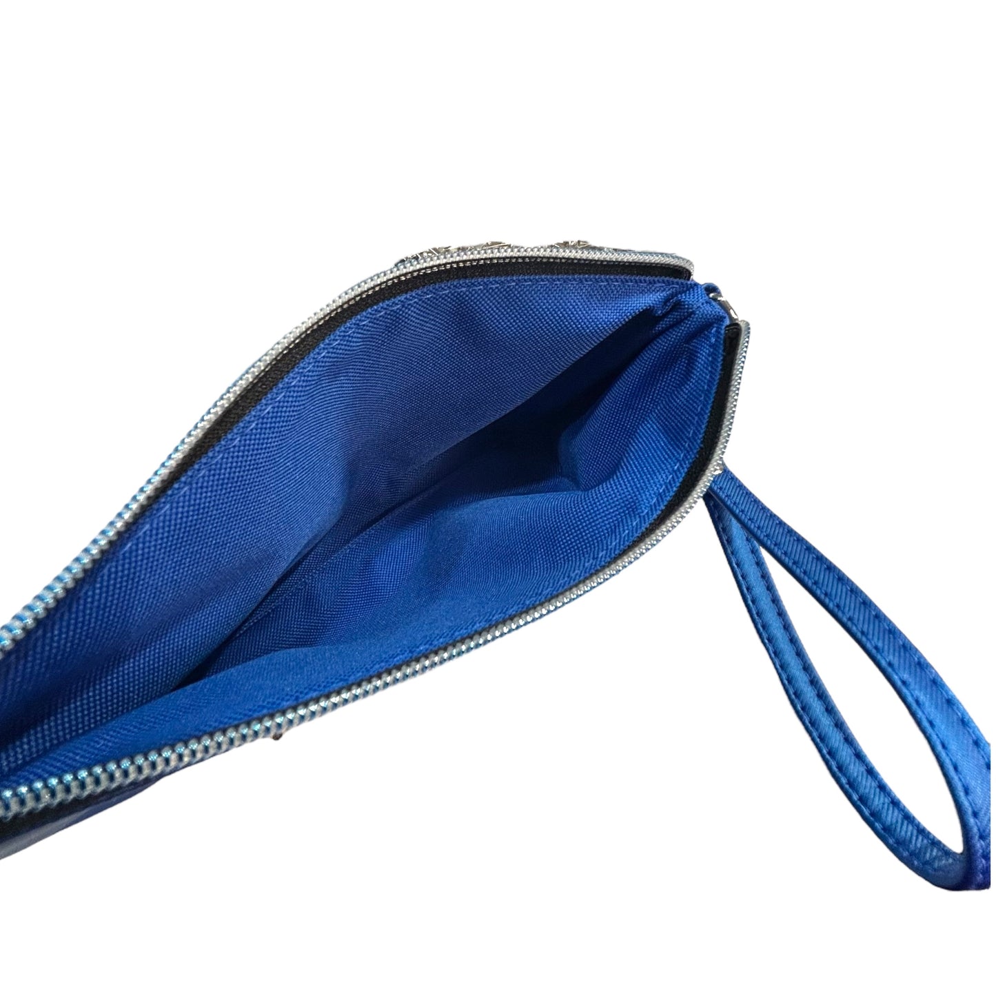 Blue Butterfly Hancrafted Wristlet