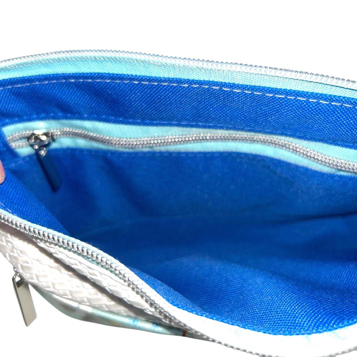 White Weave Starburn Crossbody Bag
