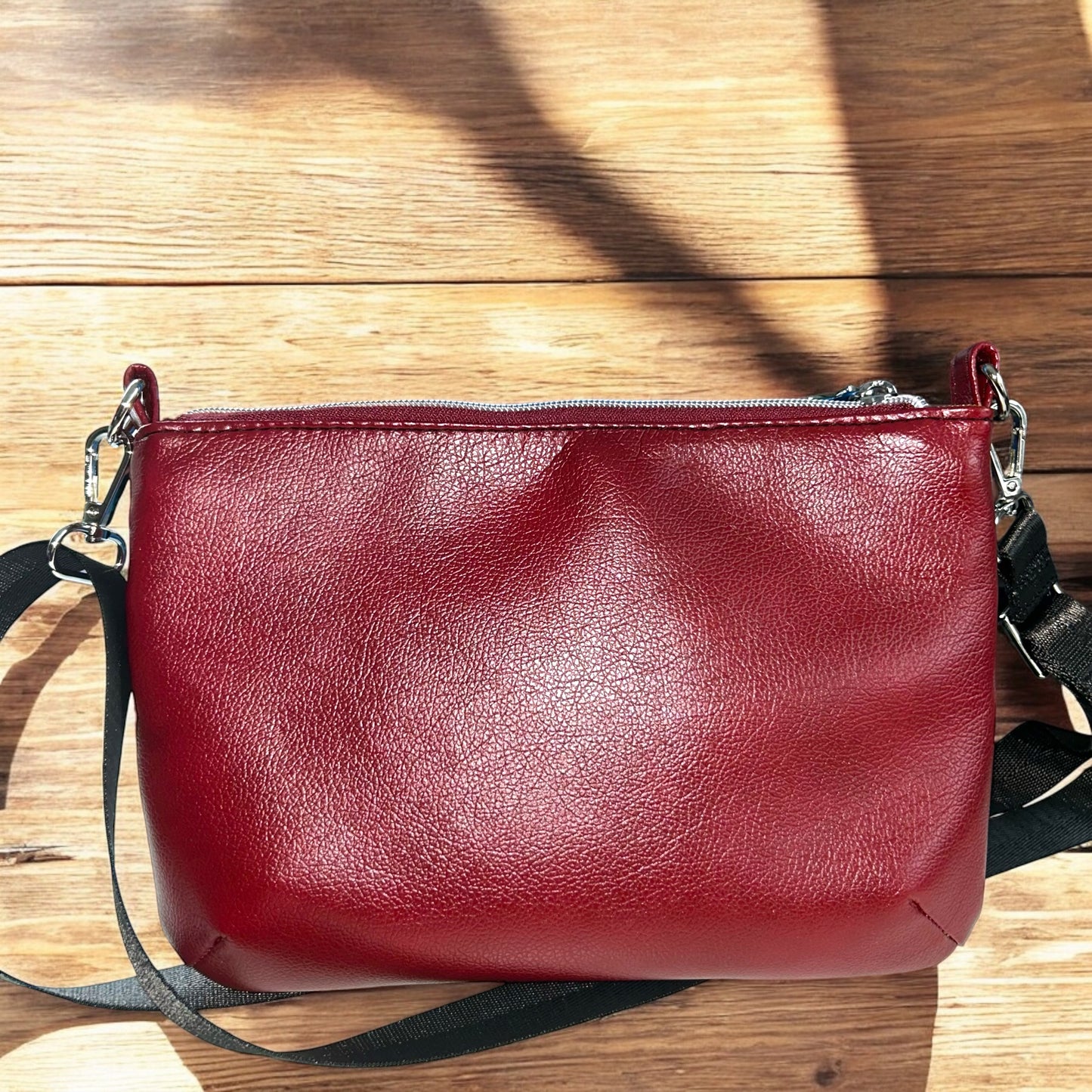 Burgundy Starburn Crossbody Bag