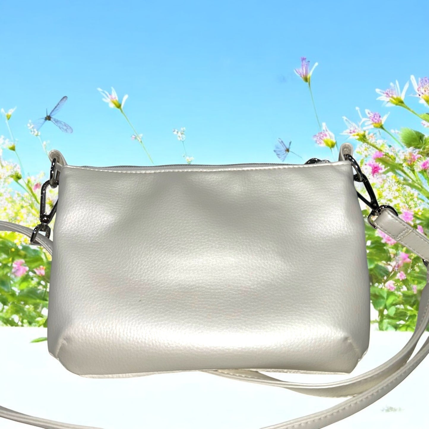Ivory Lace Starburn Crossbody Bag