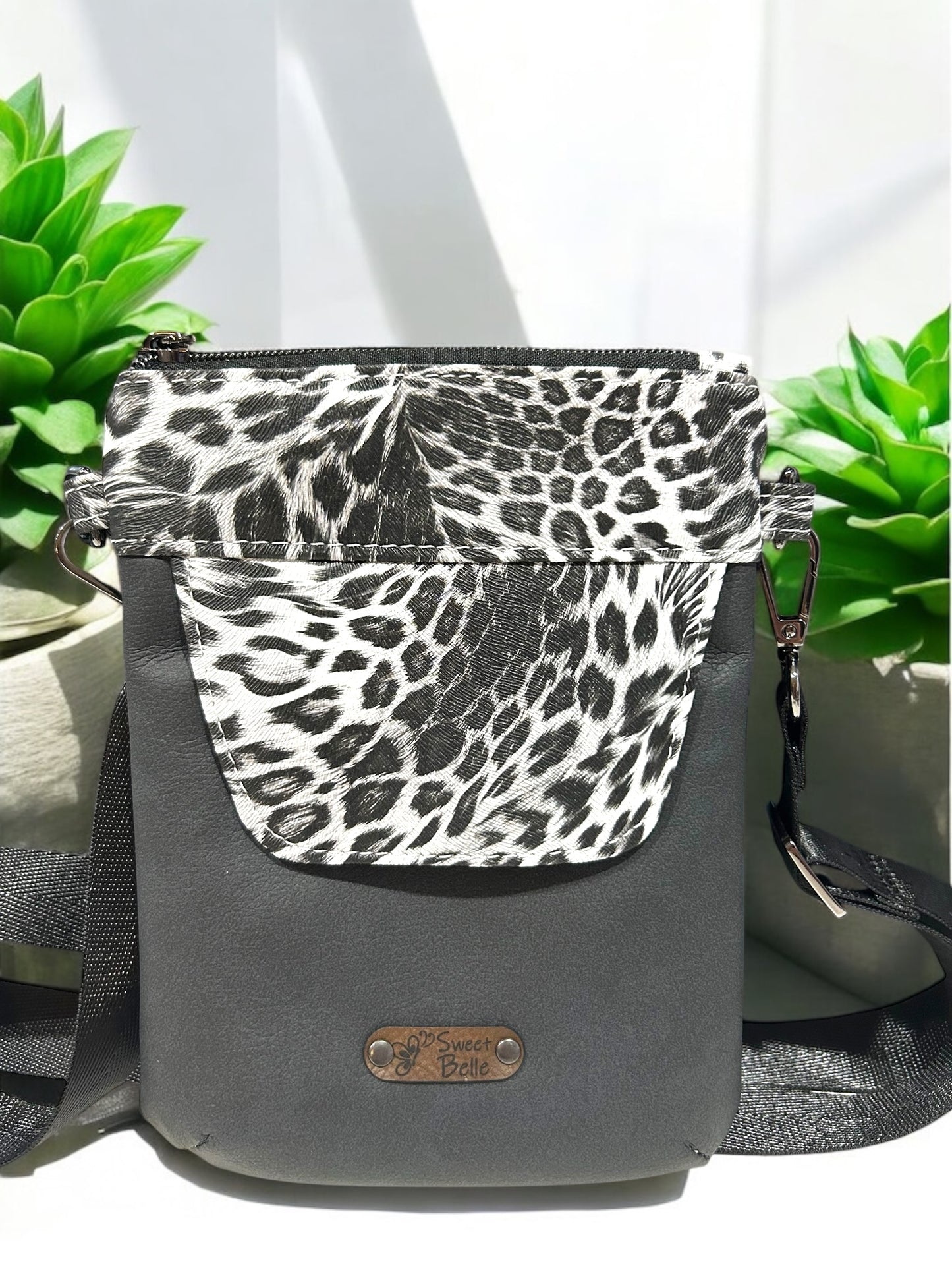 Black Flap Phone Sling/Crossbody Bag