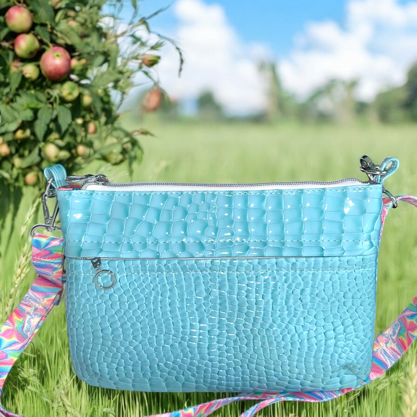 Light Blue Starburn Crossbody Bag