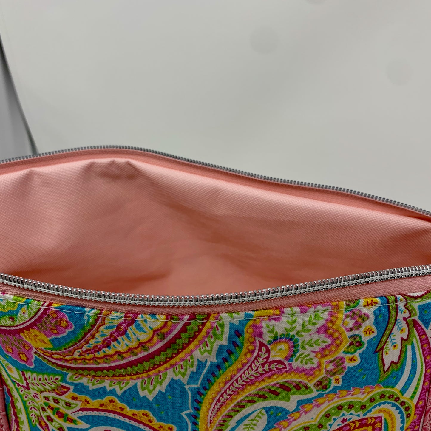 Pink Croc and Paisley Bag