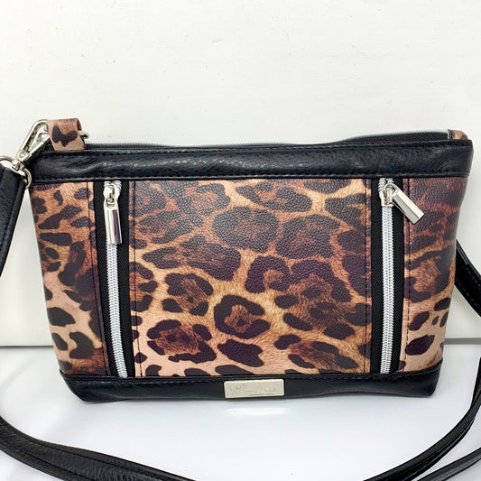 Snake and Black Crossbody Bag