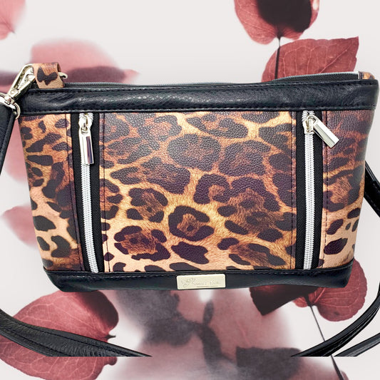 Snake and Black Crossbody Bag