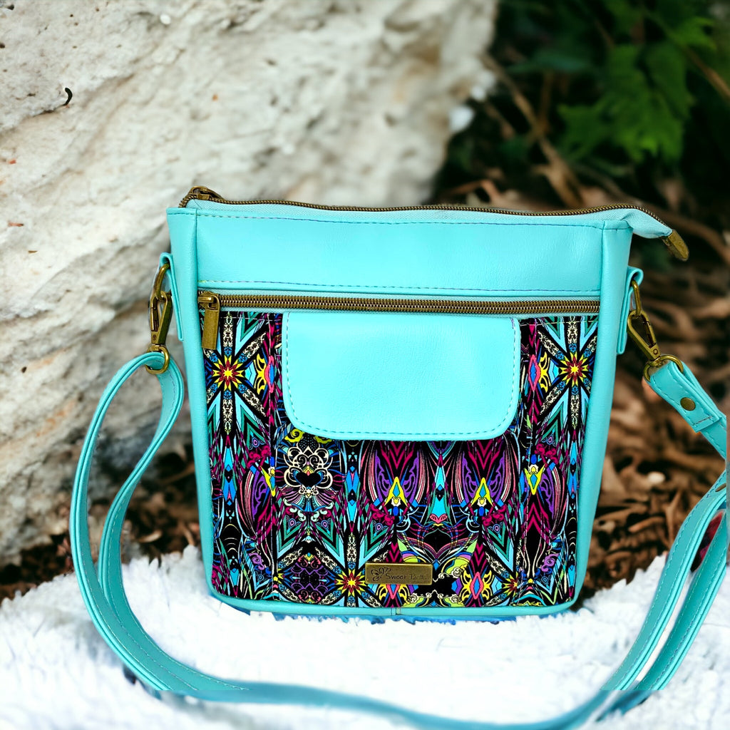 Aqua Blue Crossbody Bag - Sweet Belle Bags