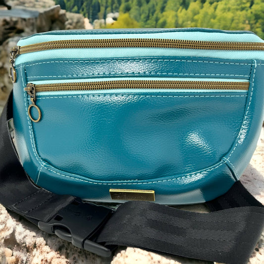 Teal Blue Hip Sling Bag