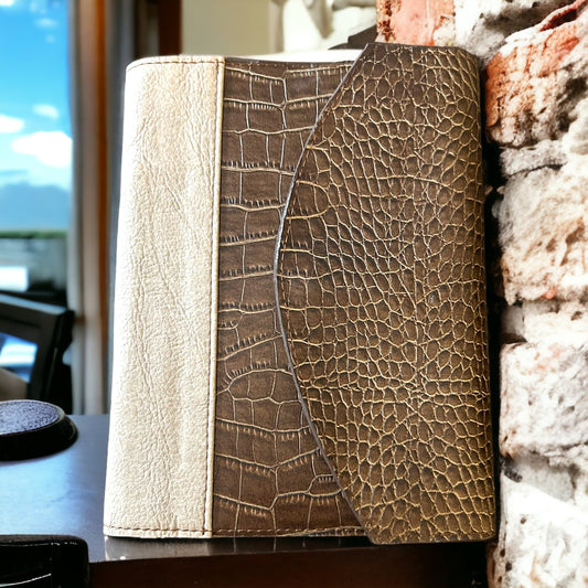 Brown Croc Journal/Notebook Cover