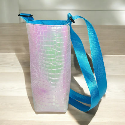 White Rainbow Water Bottle Carrier Bag