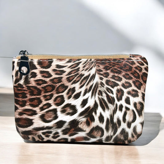 Animal Print Coin Pouch (small zipper pouch)