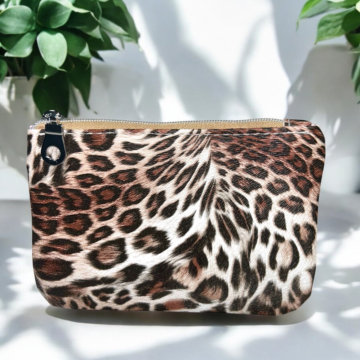 Animal Print Coin Pouch (small zipper pouch)