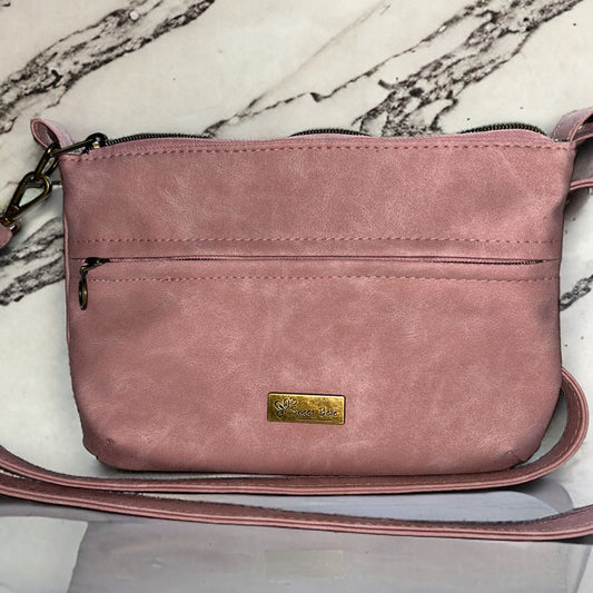 Dusty Rose Starburn Crossbody Bag