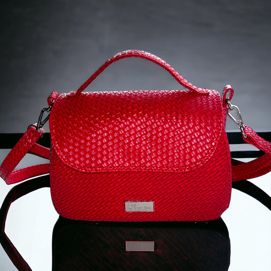 Red Weave Bag