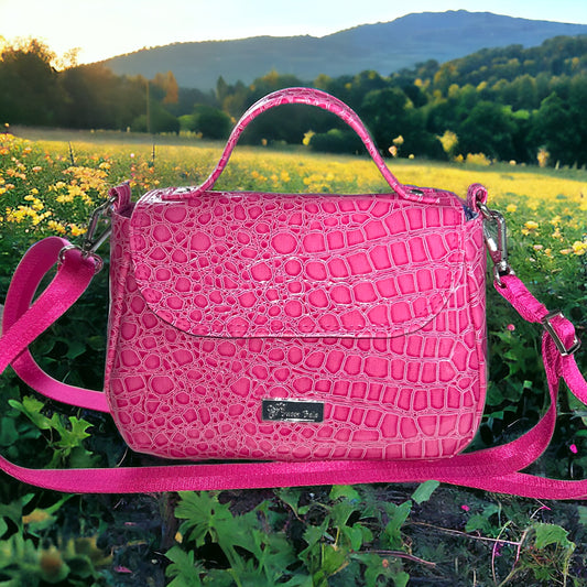 Pink Croc Handbag