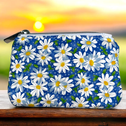 Daisies Coin Pouch (small zipper pouch)