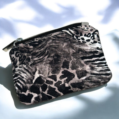 Animal Print Coin Pouch (small zipper pouch)