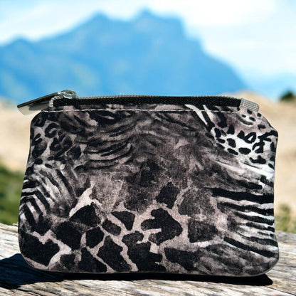 Animal Print Coin Pouch (small zipper pouch)