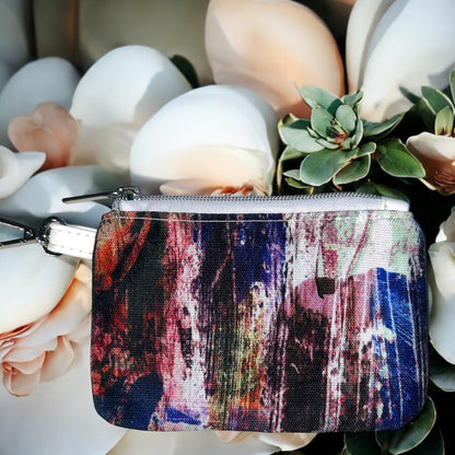 Abstract Coin Pouch (small zipper pouch)