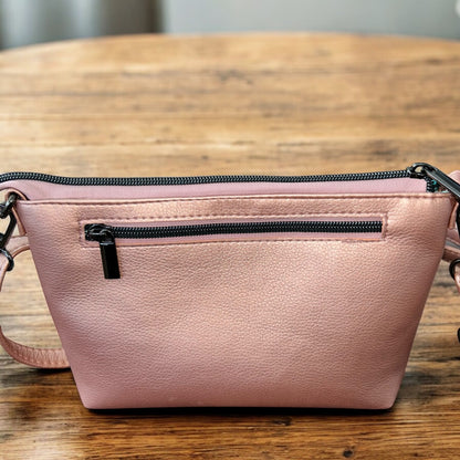 Apricot "Lots of Pockets" Handcrafted Crossbody Bag
