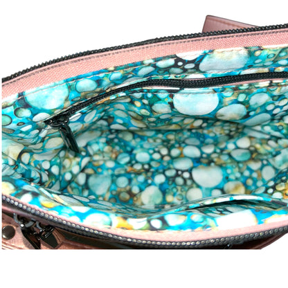 Apricot "Lots of Pockets" Handcrafted Crossbody Bag