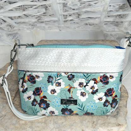 White Weave Starburn Crossbody Bag