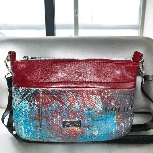 Burgundy Starburn Crossbody Bag