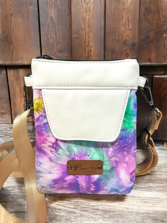 White Flap Phone Sling/Crossbody Bag