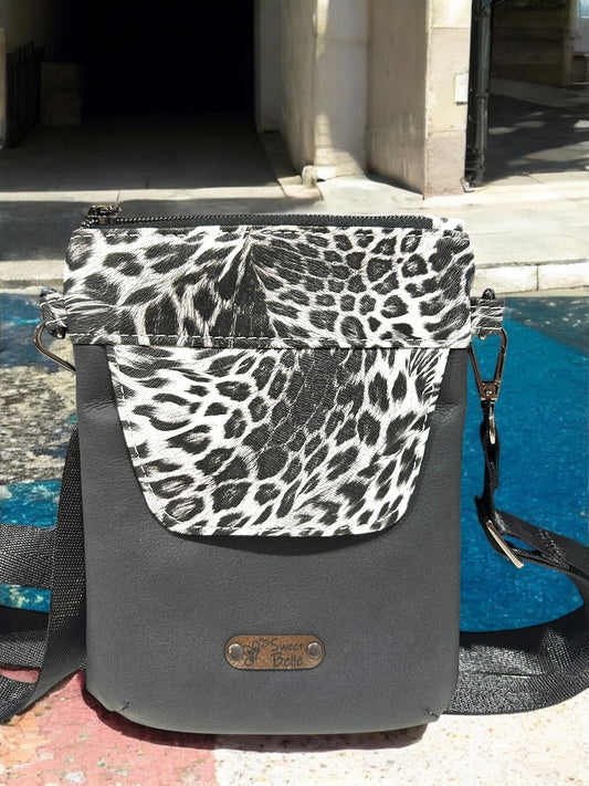 Black Flap Phone Sling/Crossbody Bag