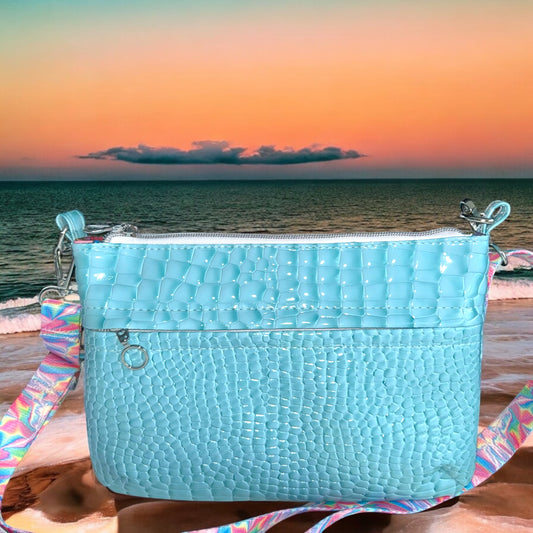 Light Blue Starburn Crossbody Bag