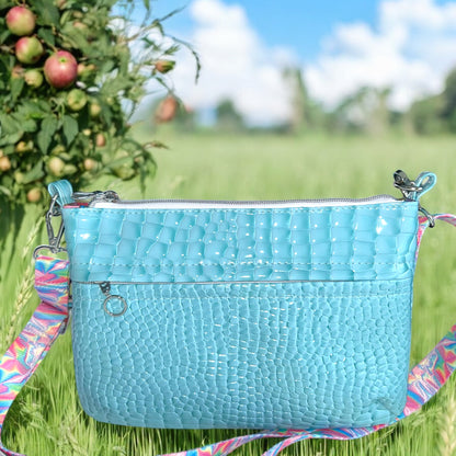 Light Blue Starburn Crossbody Bag