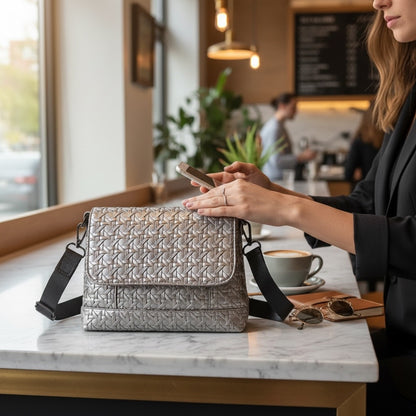 Flap Closure Crossbody Bag