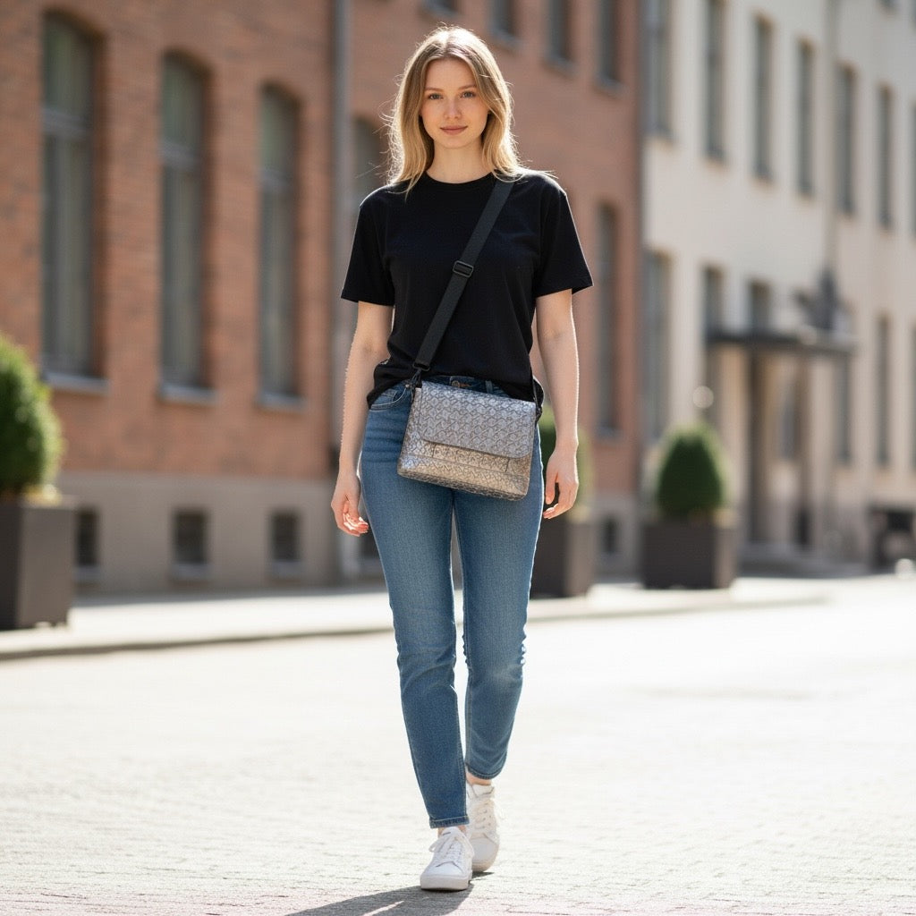 Flap Closure Crossbody Bag