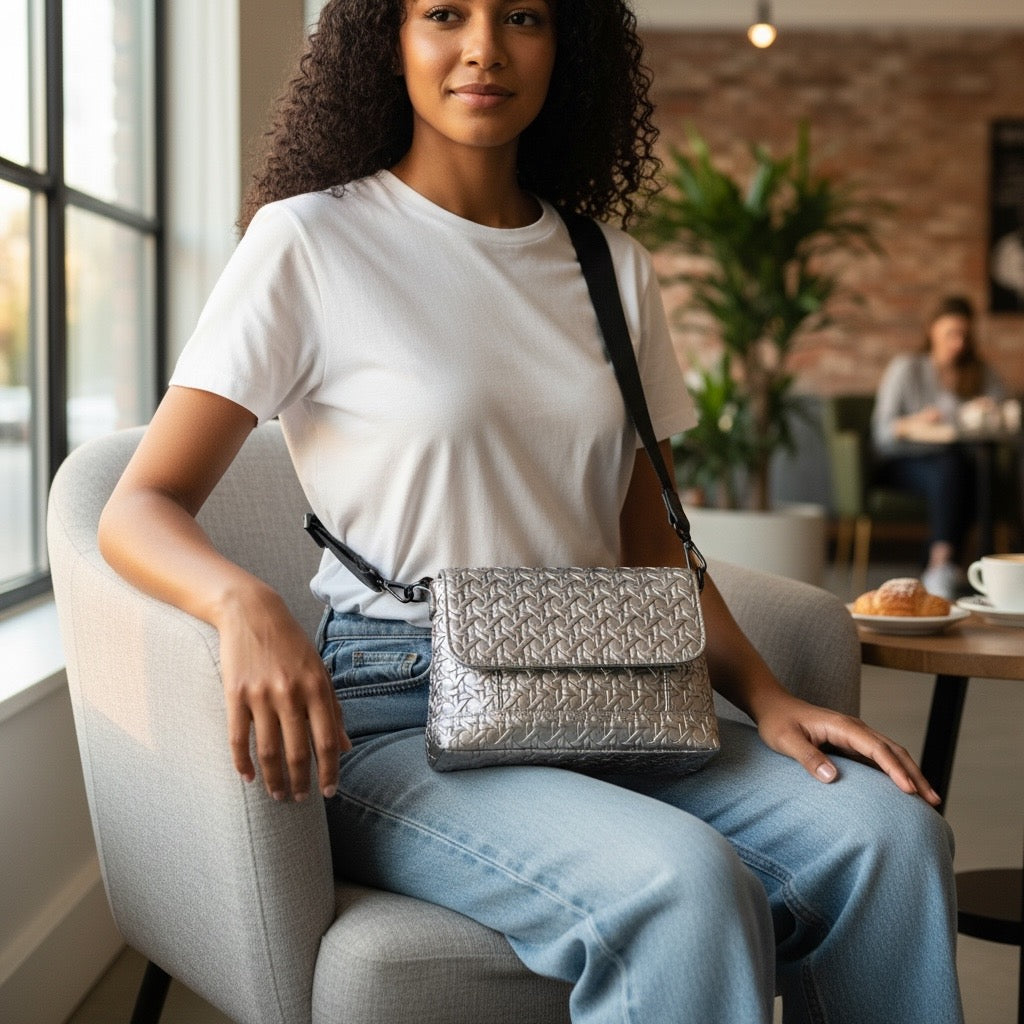 Flap Closure Crossbody Bag