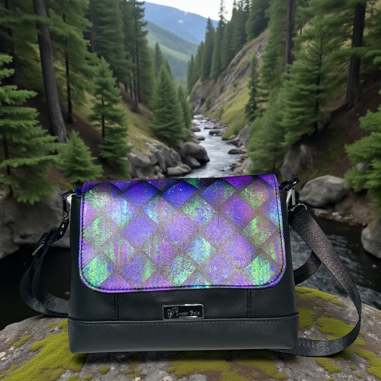 Flap Closure Crossbody Bag